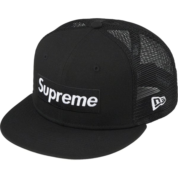 Supreme Box Logo Mesh Back New Era - Black (front)