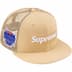 Supreme Box Logo Mesh Back New Era - Light Gold (front)