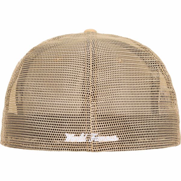 Supreme Box Logo Mesh Back New Era - Light Gold (front)