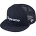 Supreme Box Logo Mesh Back New Era - Navy (front)