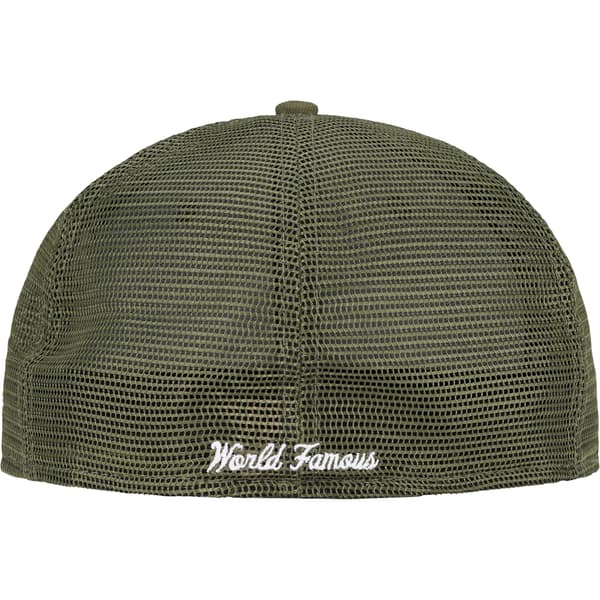 Supreme Box Logo Mesh Back New Era - Olive (front)