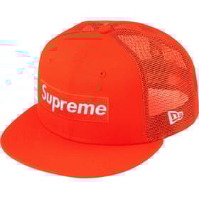 Supreme Box Logo Mesh Back New Era Orange