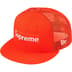 Supreme Box Logo Mesh Back New Era - Orange (front)