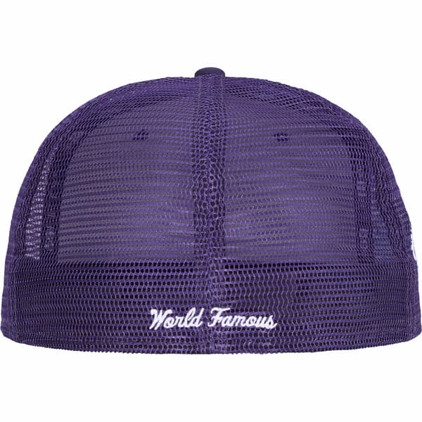 Supreme Box Logo Mesh Back New Era - Purple (front)