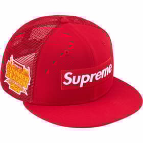 Supreme Box Logo Mesh Back New Era Red