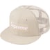 Supreme Box Logo Mesh Back New Era - Stone (front)
