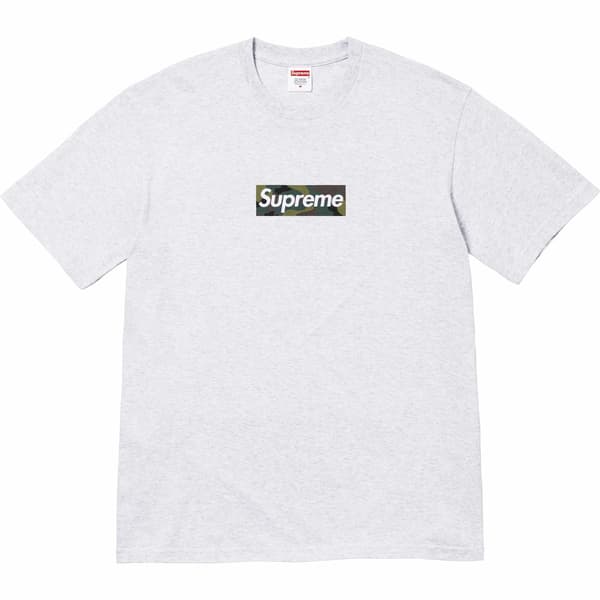 Supreme Box Logo Tee - Ash Grey (front)