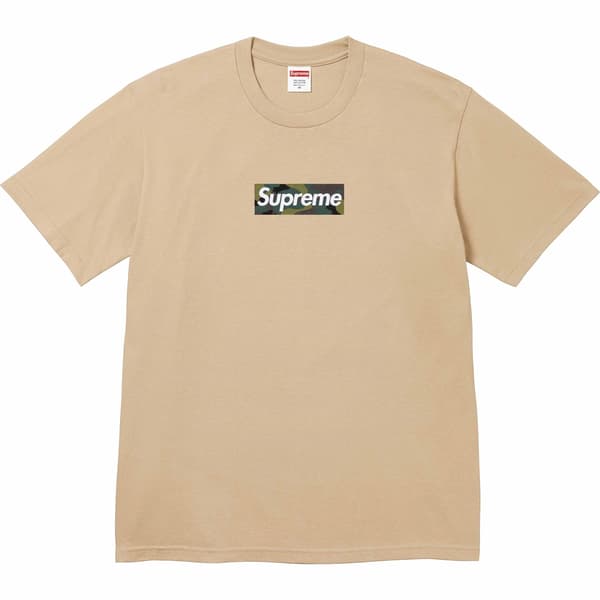 Supreme Box Logo Tee - Khaki (front)