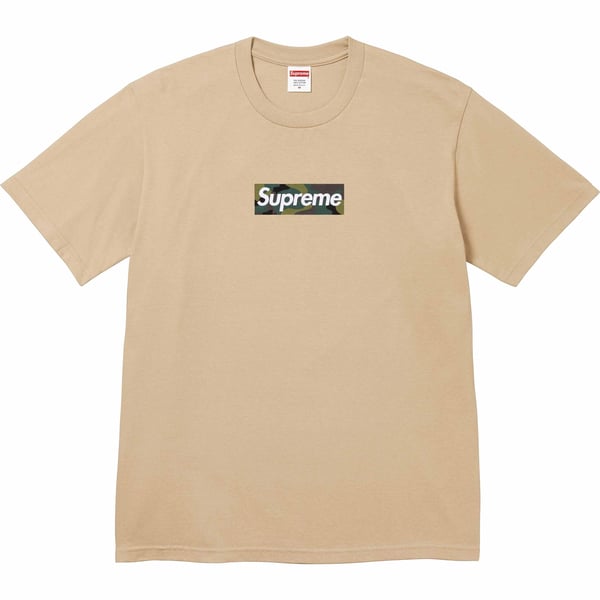 Supreme Box Logo Tee - Khaki (front)