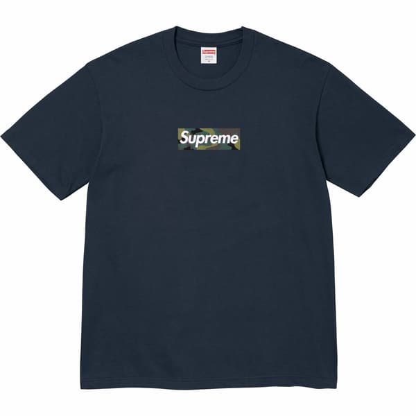 Supreme Box Logo Tee - Navy (front)