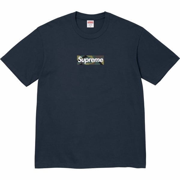 Supreme Box Logo Tee - Navy (front)
