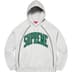 Supreme Boxy Piping Arc Hooded Sweatshirt - Ash Grey (front)