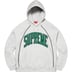 Supreme Boxy Piping Arc Hooded Sweatshirt - Ash Grey (front)