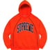 Supreme Boxy Piping Arc Hooded Sweatshirt - Bright Orange (front)