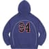 Supreme Boxy Piping Arc Hooded Sweatshirt - Washed Navy (front)