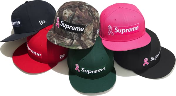 Supreme Breast Cancer Awareness Box Logo New Era - Product Image