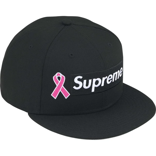 Supreme Breast Cancer Awareness Box Logo New Era - Black (front)