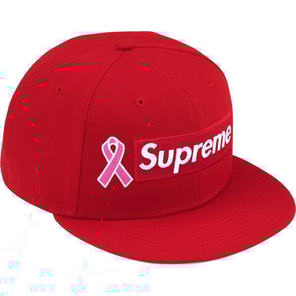 Supreme Breast Cancer Awareness Box Logo New Era - Red (front)