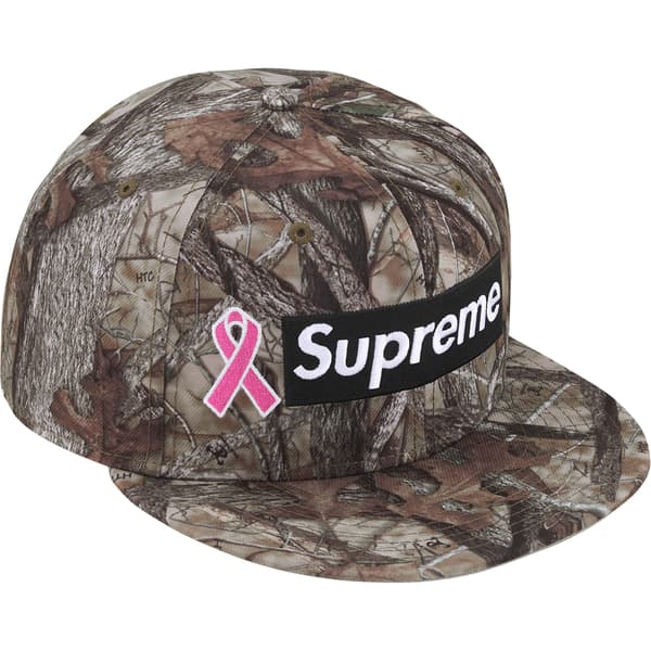 Supreme Breast Cancer Awareness Box Logo New Era - TrueTimber® HTC Fall Camo (front)