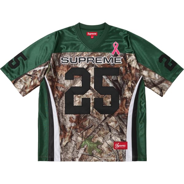 Supreme Breast Cancer Awareness Football Jersey - Green (front)