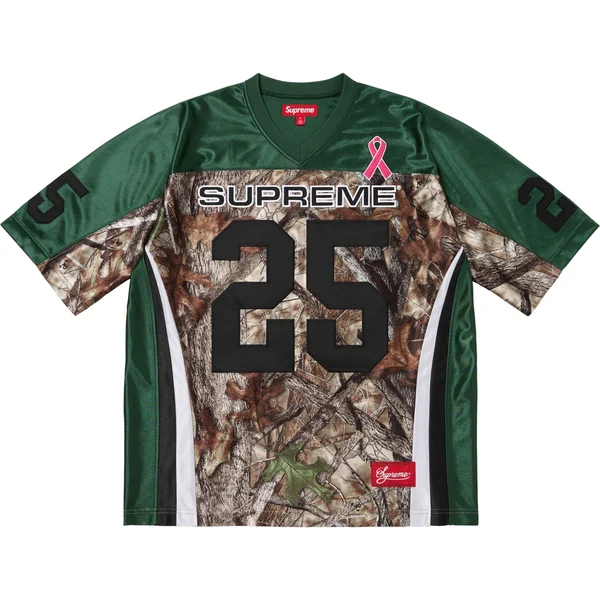 Supreme Breast Cancer Awareness Football Jersey - Green (front)
