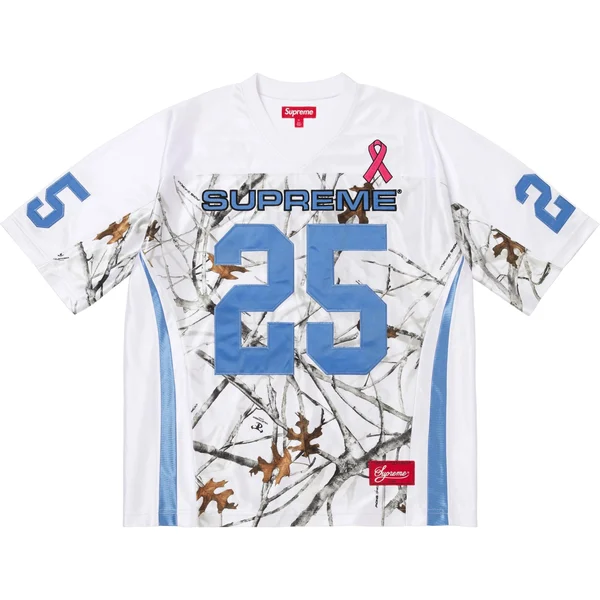 Supreme Breast Cancer Awareness Football Jersey - White (front)