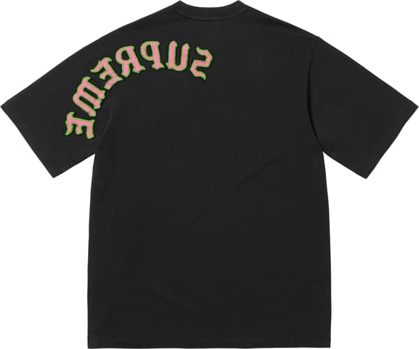 Supreme Brushed Arc S/S Top - Black (front)