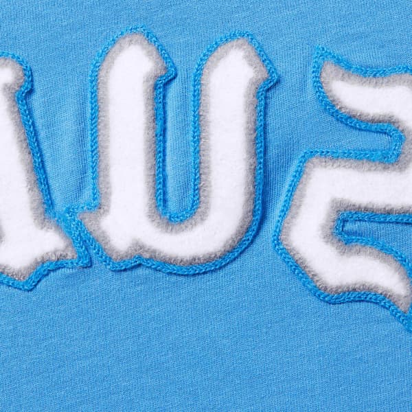 Supreme Brushed Arc S/S Top - Light Royal (front)