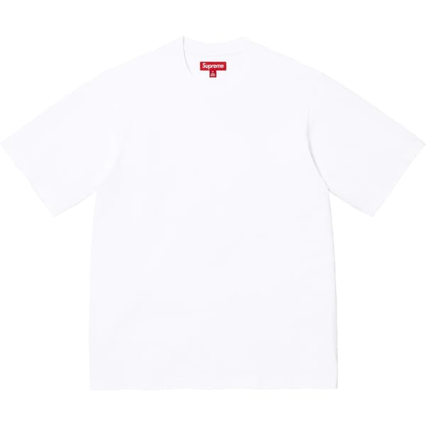 Supreme Brushed Arc S/S Top - White (front)