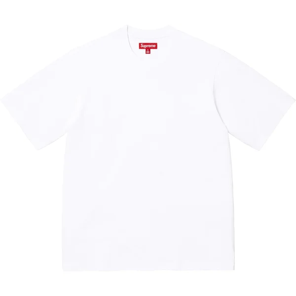 Supreme Brushed Arc S/S Top - White (front)