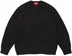 Supreme Brushed Mohair Sweater - Black (front)