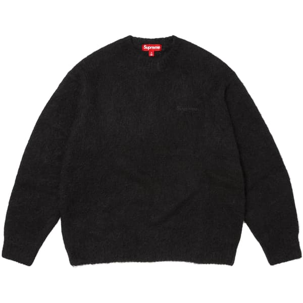 Supreme Brushed Mohair Sweater - Black (front)