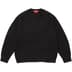 Supreme Brushed Mohair Sweater - Black (front)