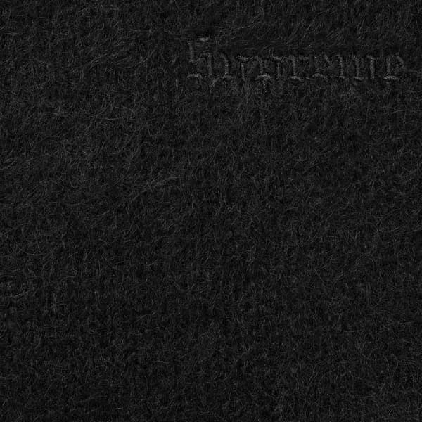 Supreme Brushed Mohair Sweater - Black (front)