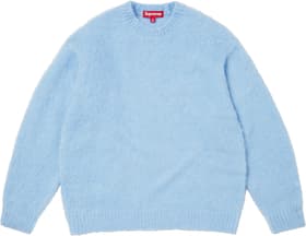 Supreme Brushed Mohair Sweater Light Blue