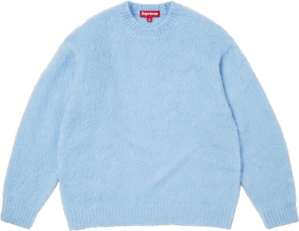 Supreme Brushed Mohair Sweater - Light Blue (front)