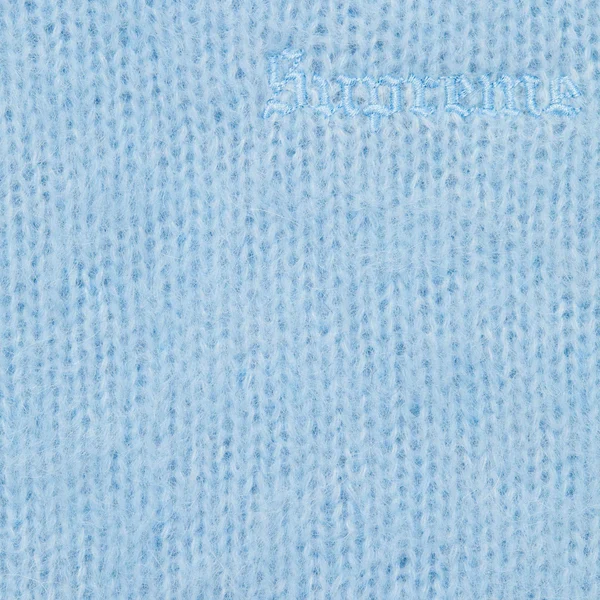 Supreme Brushed Mohair Sweater - Light Blue (front)