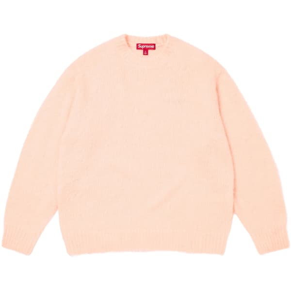 Supreme Brushed Mohair Sweater - Light Pink (front)