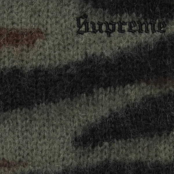 Supreme Brushed Mohair Sweater - Tiger Camo (front)