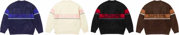 Supreme Brushed Stripe Sweater - Product Image