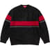 Supreme Brushed Stripe Sweater - Black (front)