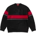 Supreme Brushed Stripe Sweater - Black (front)