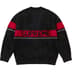 Supreme Brushed Stripe Sweater - Black (front)