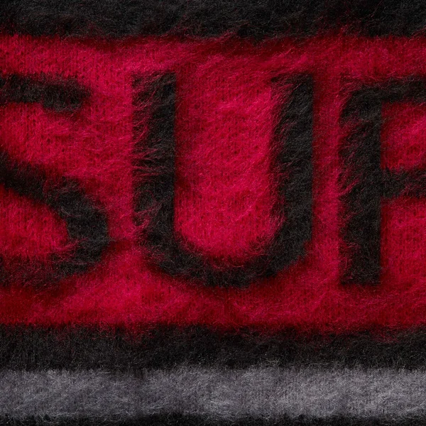 Supreme Brushed Stripe Sweater - Black (front)