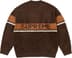 Supreme Brushed Stripe Sweater - Dark Brown (front)