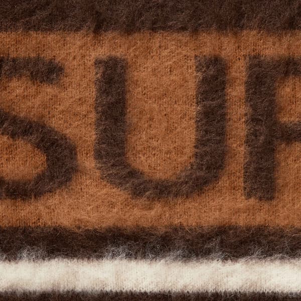 Supreme Brushed Stripe Sweater - Dark Brown (front)
