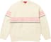 Supreme Brushed Stripe Sweater - Ivory (front)