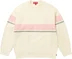 Supreme Brushed Stripe Sweater - Ivory (front)