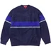 Supreme Brushed Stripe Sweater - Navy (front)