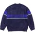 Supreme Brushed Stripe Sweater - Navy (front)
